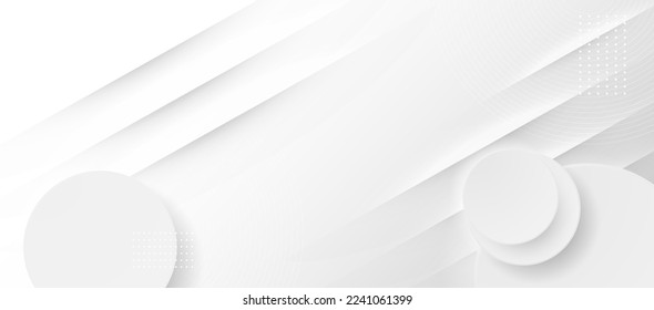 White and gray minimal abstract background vector illustration.