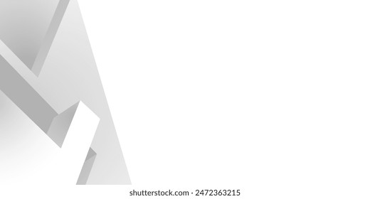 Fondo abstracto de la forma minimalista blanco y gris. patrón blanco de la textura. Ilustración vectorial	