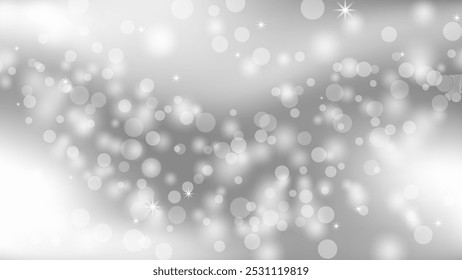 Blanco y gris moderno fondo borroso con suave bokeh de las luces. Textura abstracta fiesta festiva. fondo