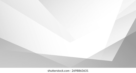 Fondo abstracto de forma geométrica moderna blanca y gris. patrón blanco de textura. Ilustración vectorial
