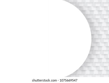 White and gray modern polygon background, vector illustration