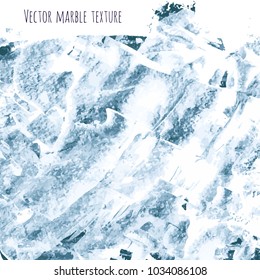 White, gray, navy blue marble watercolor vector texture background. Abstract acrylic smudge backdrop with scribble, stains, dry brush strokes, spots, ink waves. Natural stone wall for interior design.
