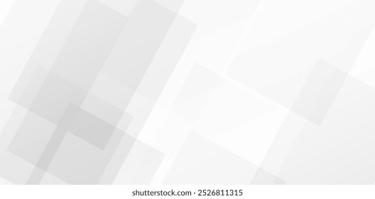White and gray overlap triangle geometric technology pattern.