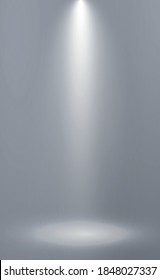 White with gray panoramic studio background with white glow - Vector