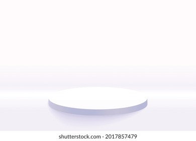 white gray podium display mockup background