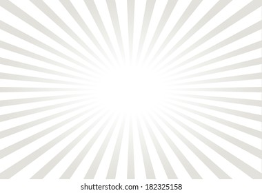 White and gray ray sunburst style abstract background