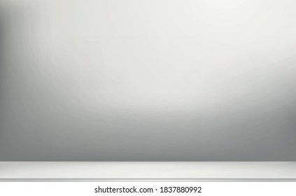 Estudio de fondo de sala blanca y gris - Vector