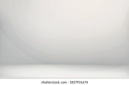 White and gray room background studio - Vector