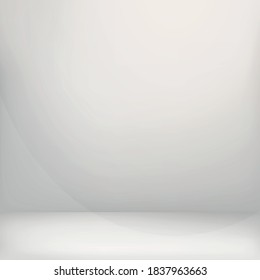 Estudio de fondo de sala blanca y gris - Vector