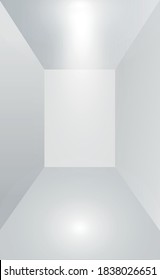 White and gray room background studio - Vector illustration