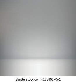 White and gray room background studio - Vector
