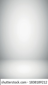 White and gray room background studio - Vector
