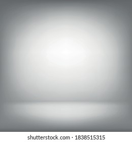 White and gray room background studio - Vector