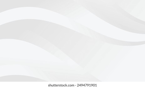 White gray satin texture that is white silver fabric silk panorama background with beautiful soft blur pattern natural.
