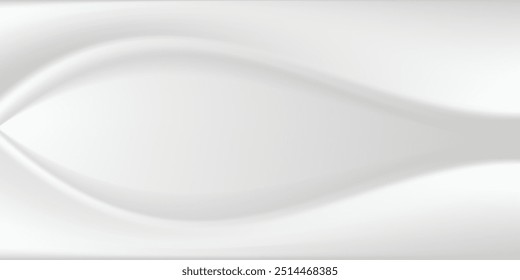 Textura de satén gris blanco que es fondo de panorama de seda de tela de plata blanca con hermoso patrón de desenfoque suave natural.