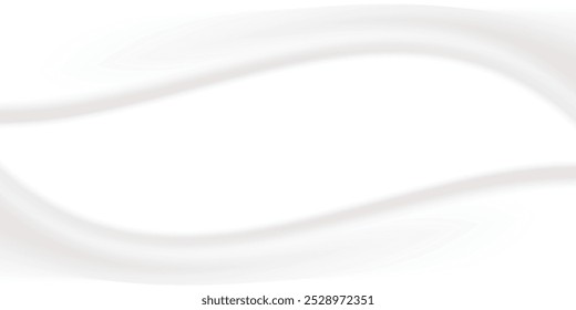 Weiße graue Satin-Textur, die weiß silbernen Stoff Seide Panorama-Hintergrund mit schönen weichen unscharfen Muster natürlich ist.