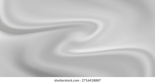 Textura de cetim cinza branco que é fundo de panorama de seda de tecido prata branco com belo padrão de desfoque suave natural, close-up