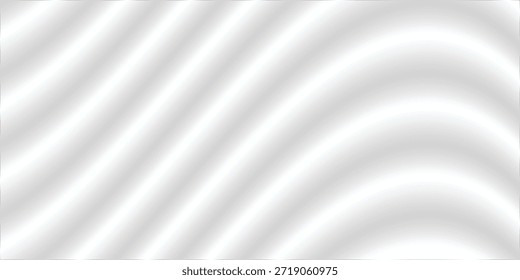 Weiße graue Satin-Textur, die weiß silbernen Stoff Seide Panorama-Hintergrund mit schönen weichen unscharfen Muster natürlich ist.