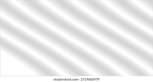 Textura de satén gris blanco que es fondo de panorama de seda de tela de plata blanca con hermoso patrón de desenfoque suave natural.