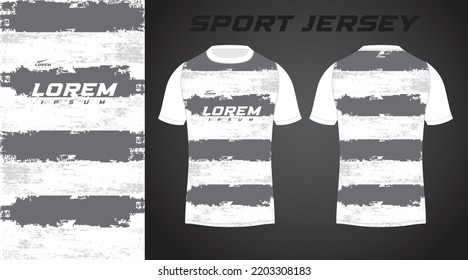 white and gray shirt sport jersey design