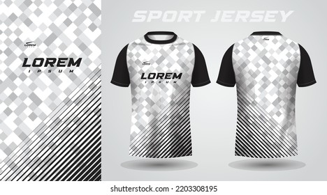 white and gray shirt sport jersey design