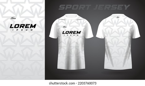 white and gray shirt sport jersey design