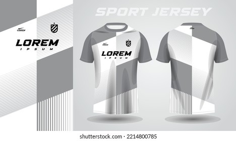 white gray shirt sport jersey design