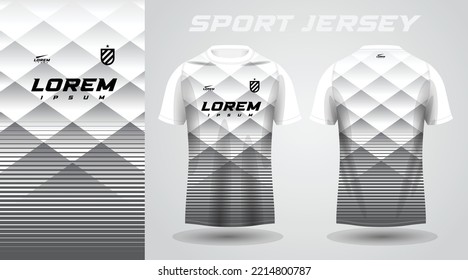 white gray shirt sport jersey design