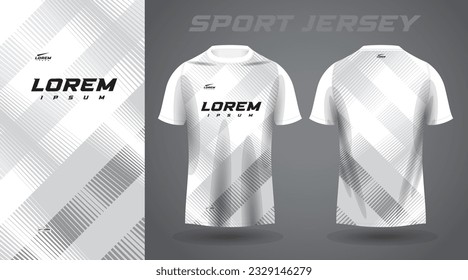 white and gray shirt sport jersey design