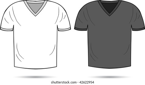 White and gray shirts