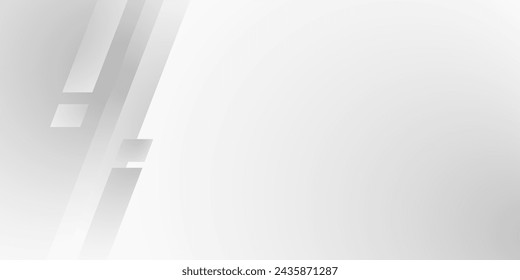 Fondo geométrico de velocidad blanca y gris con diseño de concepto moderno. ilustración vectorial