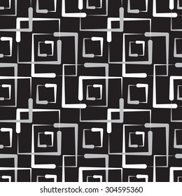 White gray squares on a black background.