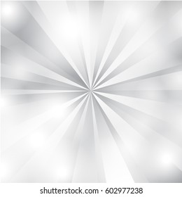 White and Gray Sunburst Background, Abstract background vector