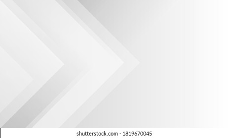 White And Gray Triangle Geometric Concept Technology Modern Futuristic Subtle Abstract Background Vector