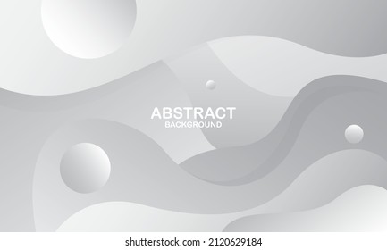 Fondo de olas blancas y grises. Composición dinámica de formas. Ilustración del vector