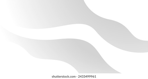 White and gray wave modern background for corporate concept, template, poster, brochure, website, flyer design. Vector illustration