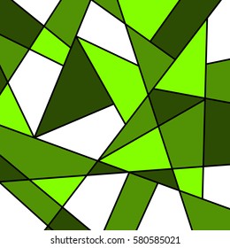 white green abstract geometric vector background, stained glass