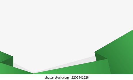 plantilla de fondo blanco y verde con diseño plano