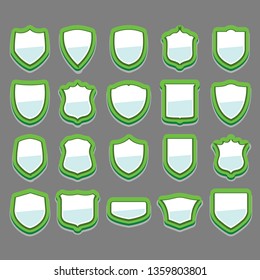 White & Green Base Badge