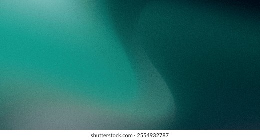 White green blurred gradient on dark grainy background, glowing light spot, copy space