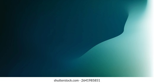 White green blurred gradient on dark grainy background, glowing light spot, copy space in eps10 vector 