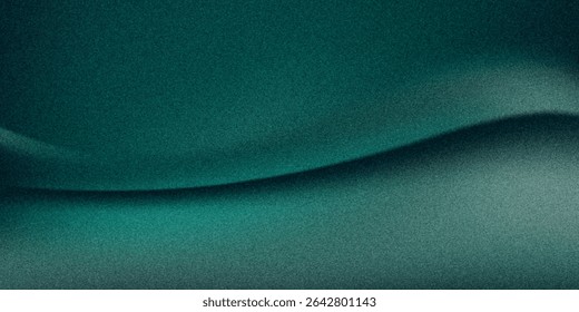 Gradiente branco verde borrado em plano de fundo granulado escuro, ponto de luz brilhante, espaço de cópia
