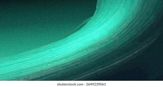White green blurred gradient on dark grainy background, glowing light spot, copy space