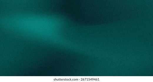 Gradiente borroso verde blanco sobre fondo granulado oscuro, punto de luz brillante, espacio de copia eps10.