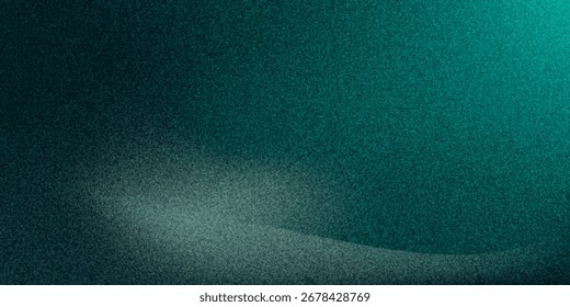 White green blurred gradient on dark grainy background, glowing light spot, copy space