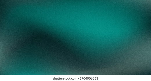 Gradiente borroso verde blanco sobre fondo granulado oscuro, punto de luz brillante, espacio de copia eps10.