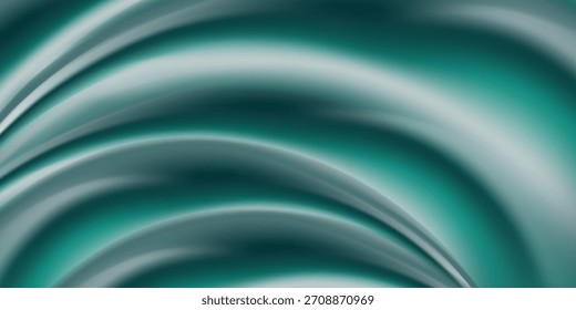Gradiente borroso verde blanco sobre fondo granulado oscuro, punto de luz brillante, espacio de copia