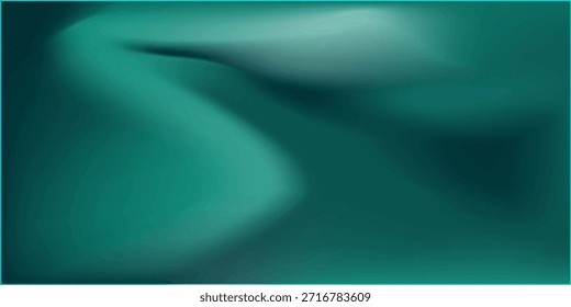 Gradiente borroso verde blanco sobre fondo granulado oscuro, punto de luz brillante, espacio de copia
