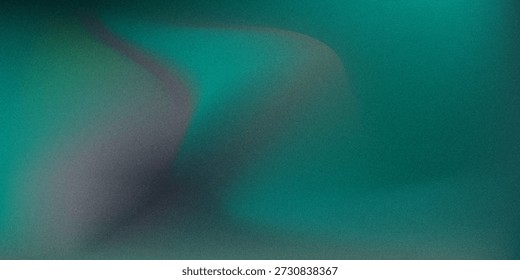 Gradiente borroso verde blanco sobre fondo granulado oscuro, punto de luz brillante, espacio de copia eps10.