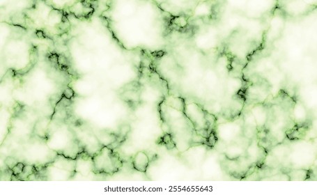 White and green color combination background design. White marble texture background design for your creative design. Looks a bit like a cloud forest.	